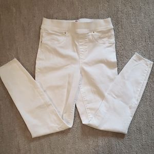 Spanx White Distressed Skinny Jeans S